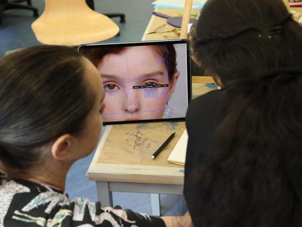 Werbebild Kunstkurs Erwachsene, Foto: Carmen Speckin.