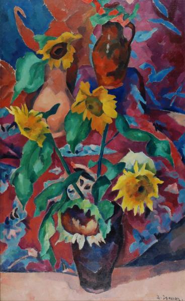 Heinrich Nauen: Stilleben, ohne Datum, Öl/ Lwd; Foto: Kunstmuseum Mülheim an der Ruhr.