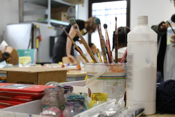 Kunstmuseum, Atelier, Materialien, Workshop