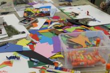 Collage, Collagematerial, Kunstworkshop