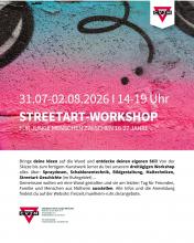 Streetart Workshop, 31.07.26-02.08.26 CVJM Mülheim 