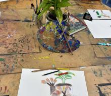 Werbebild Kunstkurs Erwachsene, Foto: Marlene Fritsch.