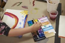 Werbebild Kunstkurs für Kinder, Foto: Tabea Borchardt.