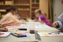 Werbebild für einen Kunstkurs für Kinder im Kunstmuseum, Foto: Tabea Borchardt.