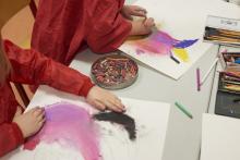 Werbebild für einen Kunstkurs für Kinder im Kunstmuseum, Foto: Tabea Borchardt.